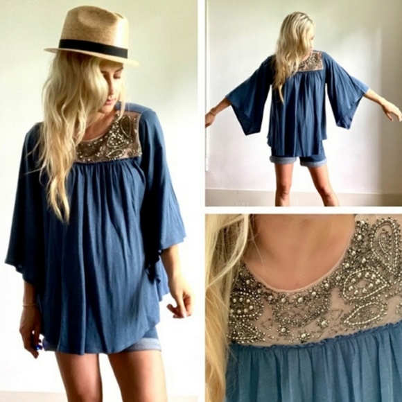 ANTHROPOLOGIE | Deletta Josephine Swing Top - Picture 1 of 15